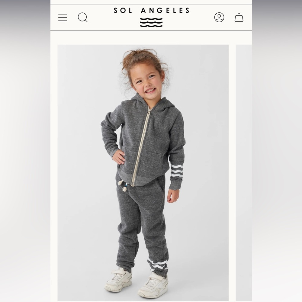 Sol Angeles grey top and bottom suit